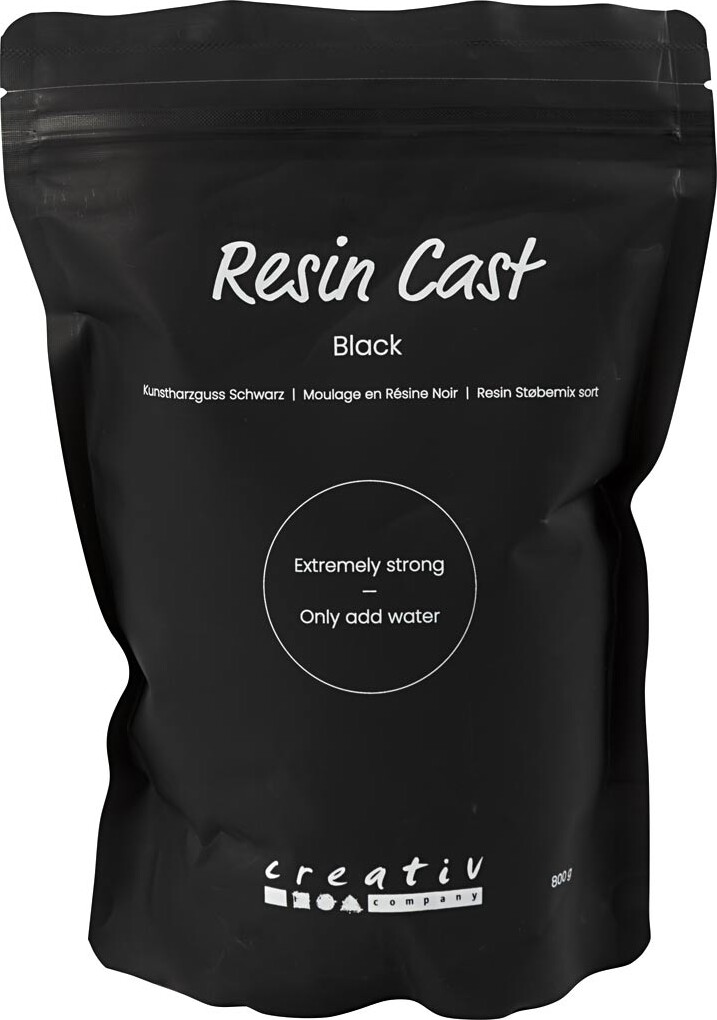 Resin Støbemix Sort - Sort - 800g