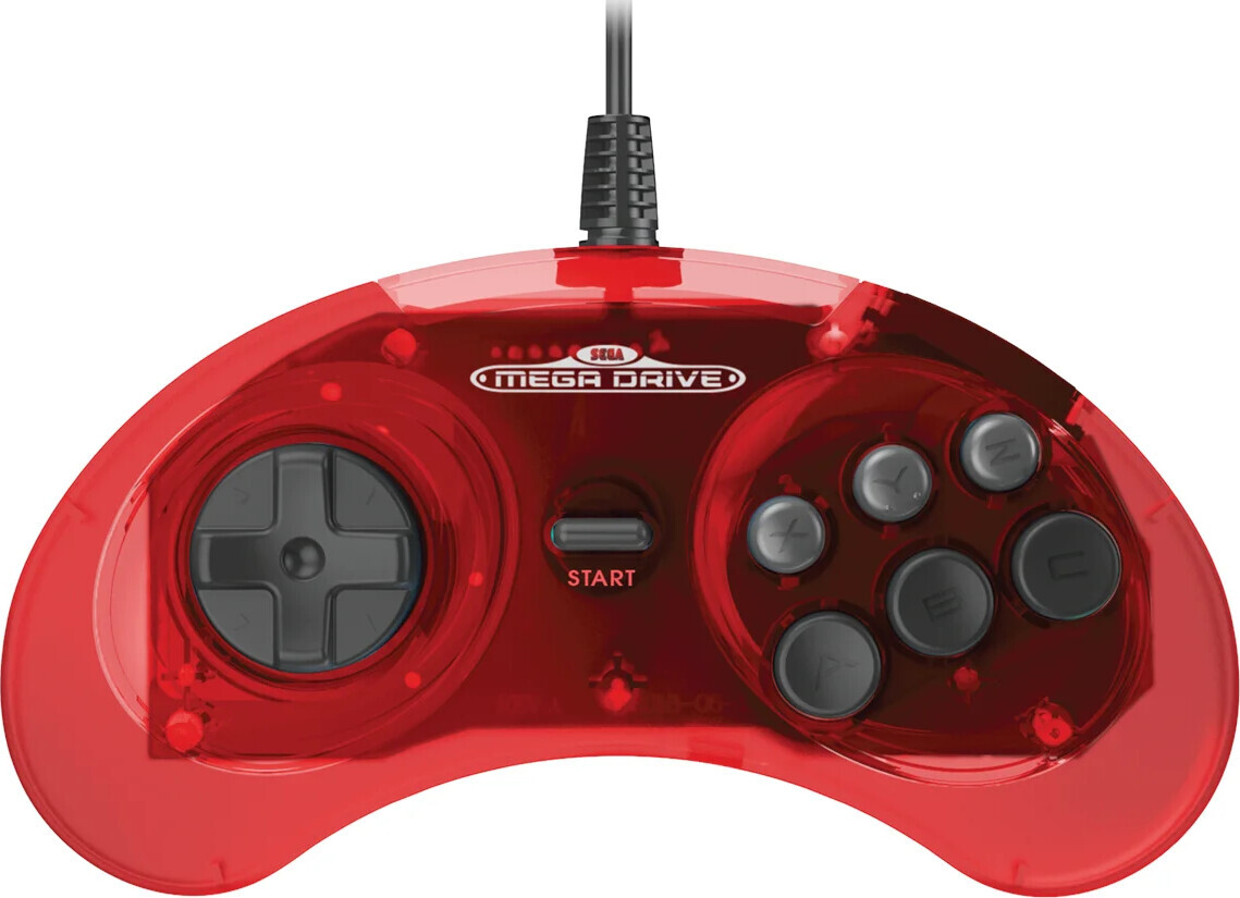 Retro-bit - Sega Md Controller Crimson Red