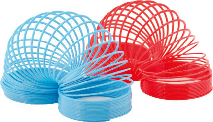Retro Slinky Fjeder 6,5 X 6,5 - Assorteret