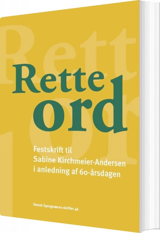 Billede af Rette Ord - Sabine Kirchmeier-andersen - Bog