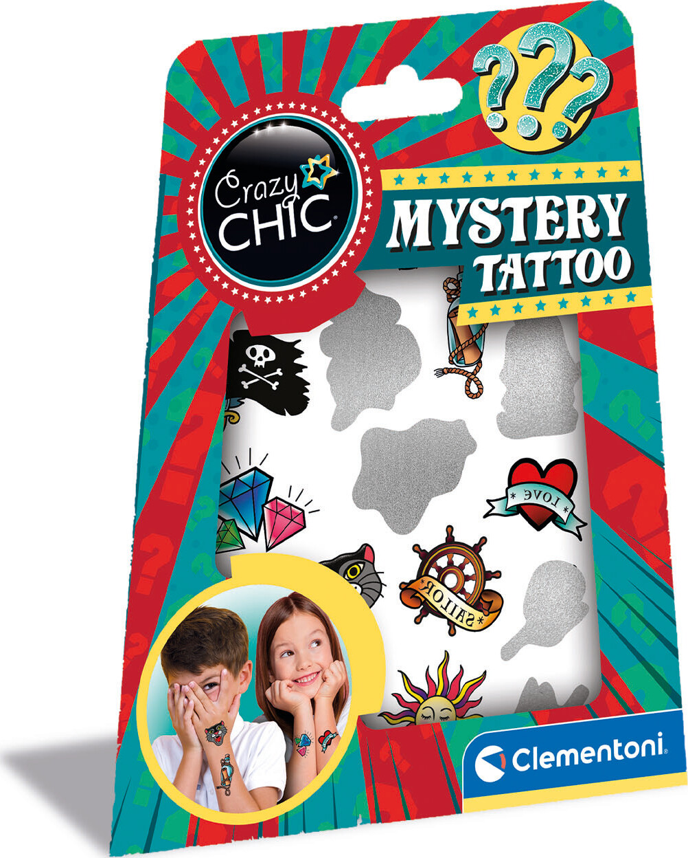 Billede af Tatoveringer Til Børn - Mystery Tattoo - Crazy Chic - Clementoni