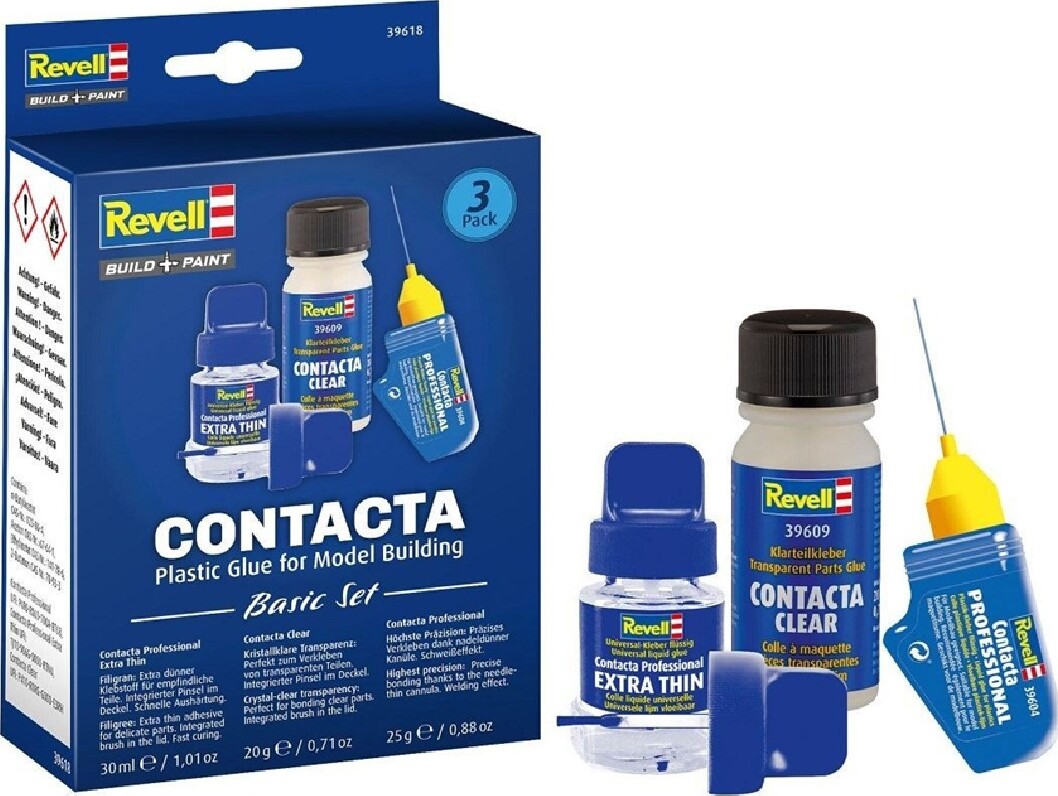 Revell 39618 - Contacta Plastic Glue Basic Set - Model Lim