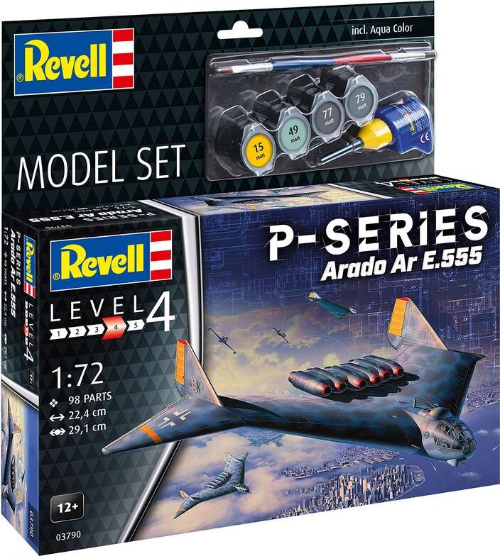 Revell - Arado Ar E.555p Series Model Byggesæt - 1:72 - 63790
