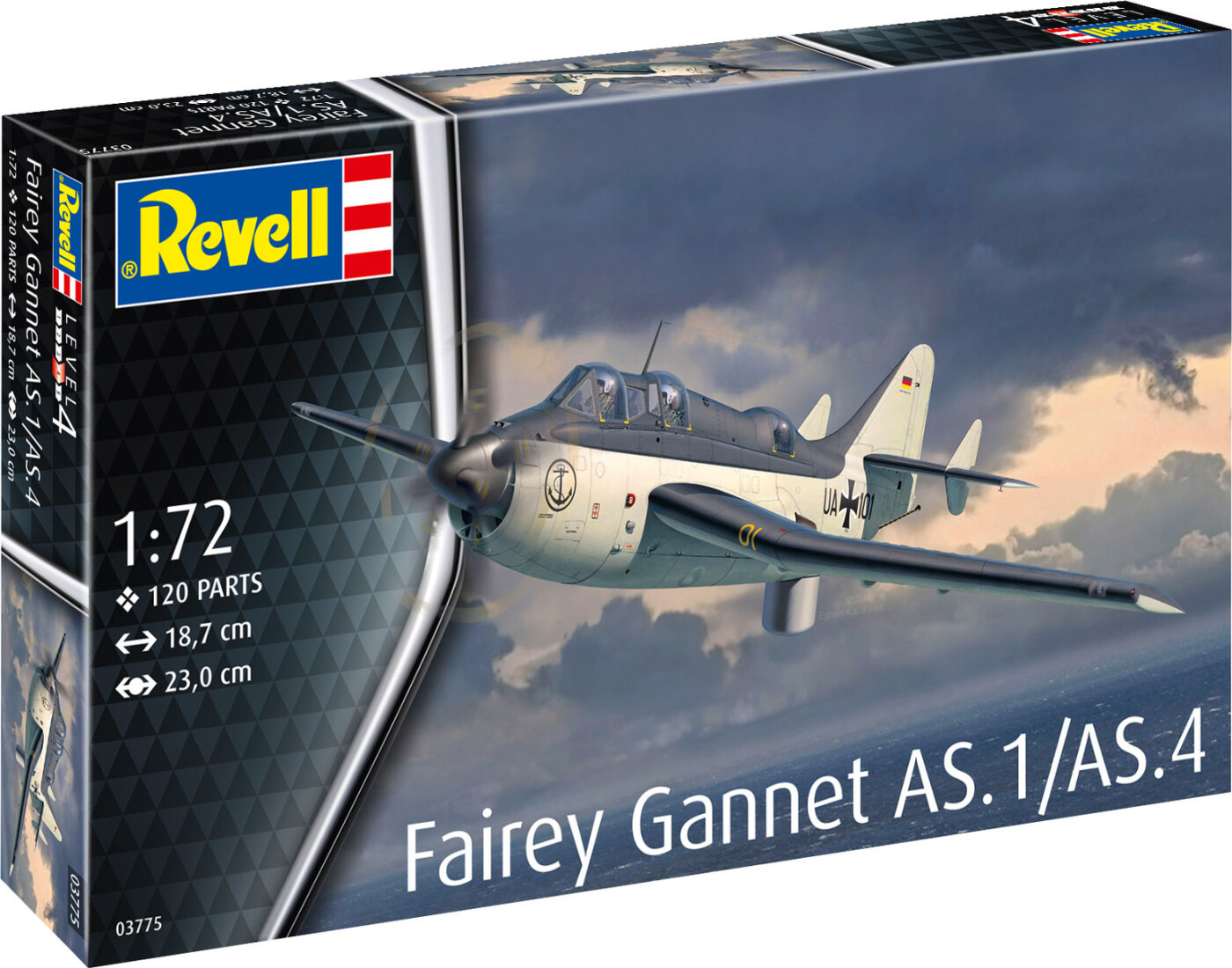 Revell - Fairey Gannet As.1/as.4 Model Byggesæt - 1:72 - 03775
