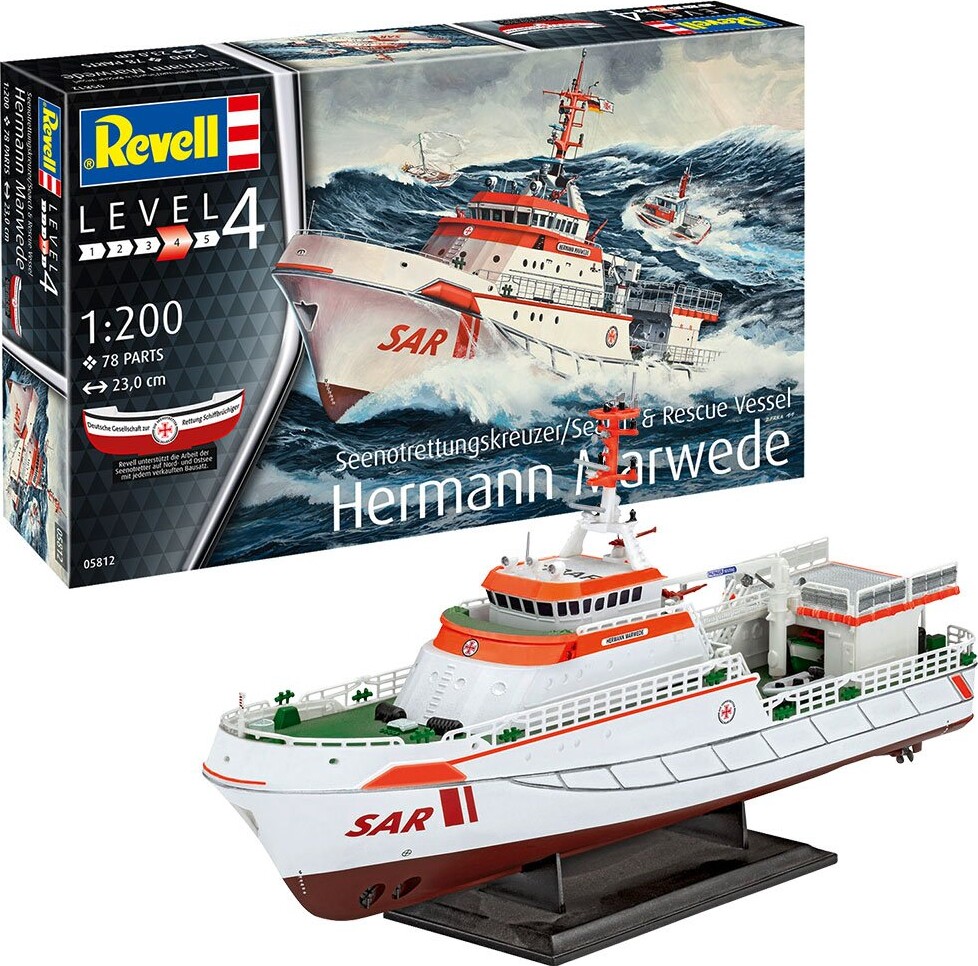 Revell - Hermann Marwede Modelskib - 1:200 - Level 4 - 05812