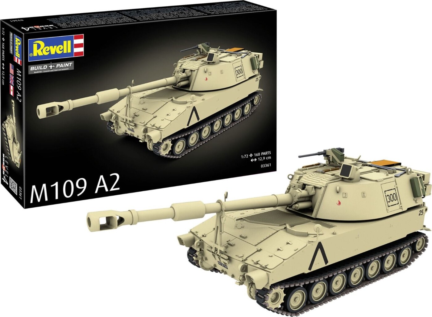 Revell - M109 A2 Tank Model Byggesæt - 1:72 - Level 4 - 03361
