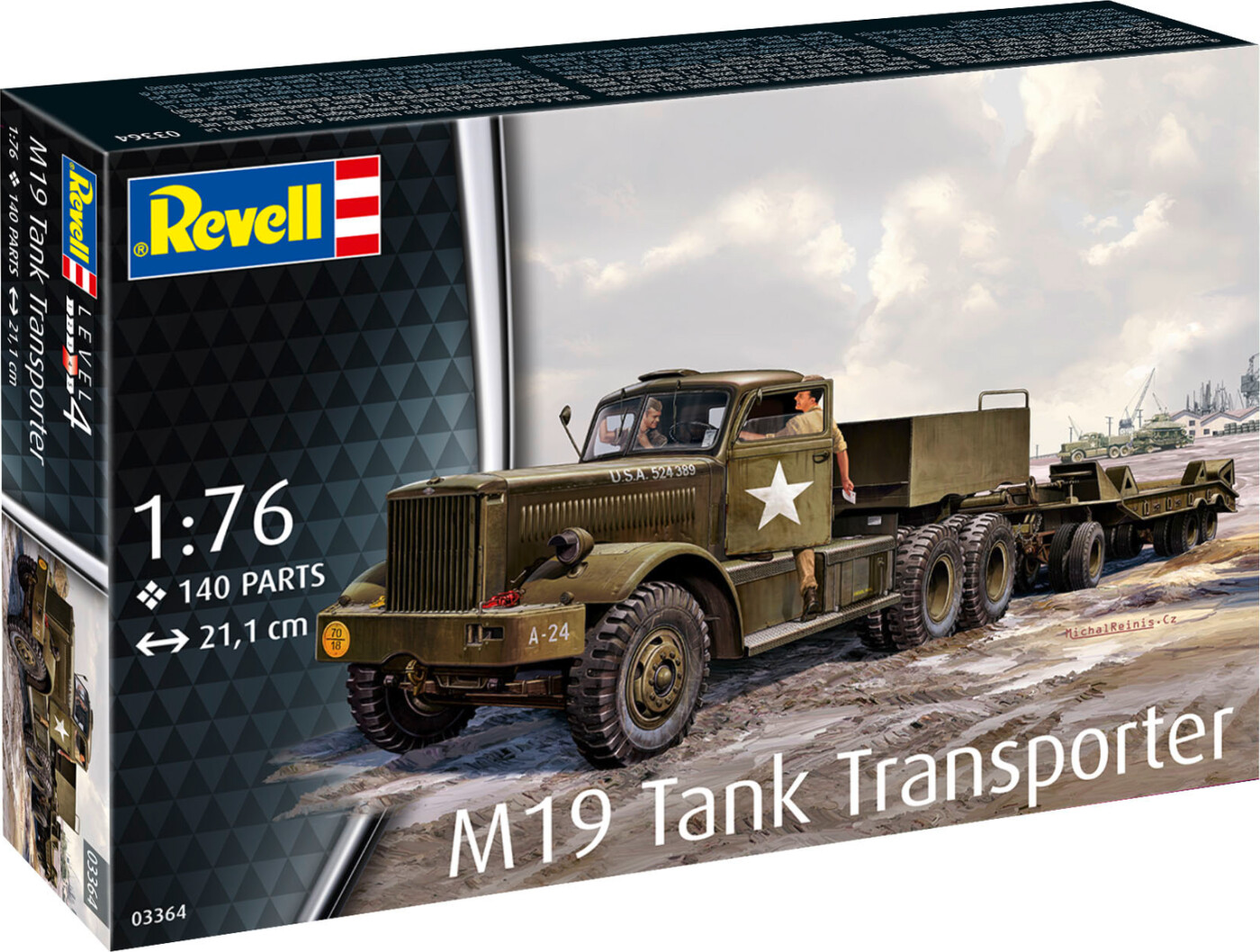Revell - M19 Tank Transporter Model Byggesæt - 1:76 - 03364