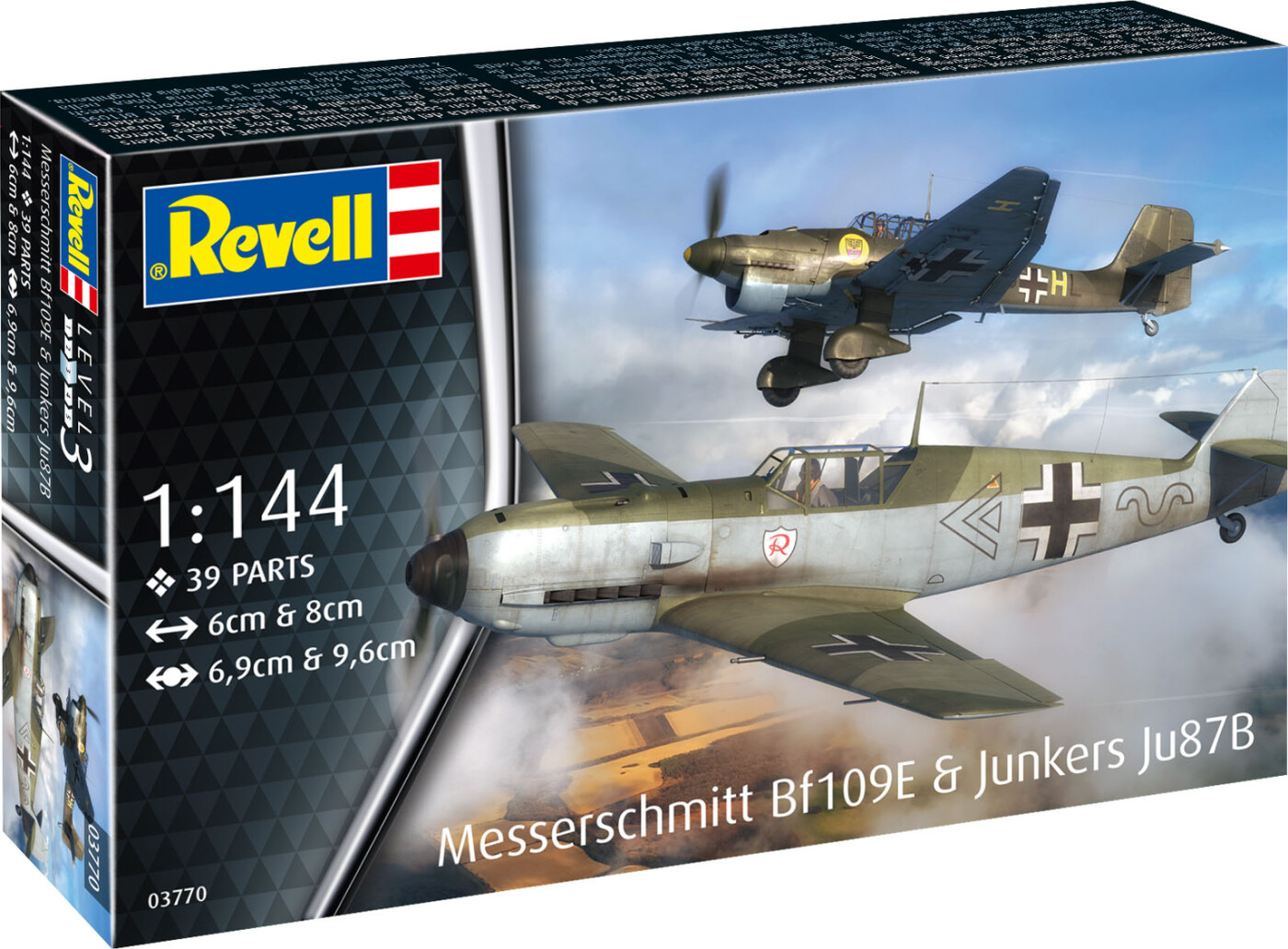 Revell - Messerschmitt Bf109e & Junkers Ju87b Stuka - 1:144 - 03770