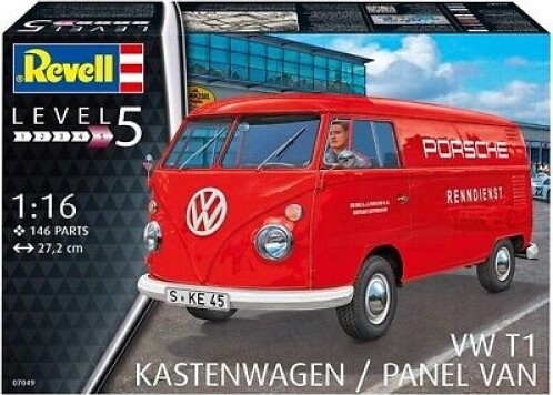 Revell 7049 - Vw T1 Kastenwagen / Panel Van Bil - Level 5 - 1:16
