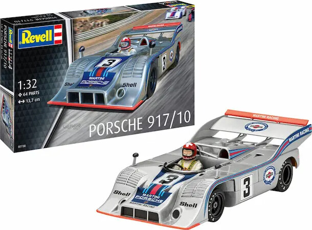 Revell - Porsche 917/10 Bil Byggesæt - 1:32 - Level 4 - 07738