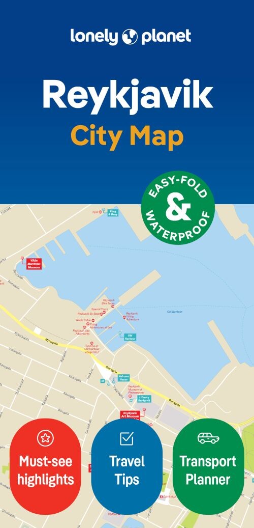 Reykjavik City Map - Lonely Planet - English Book