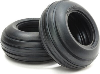 Ribbed Front Bubble Tires (soft/2pcs.) - 54865 - Tamiya