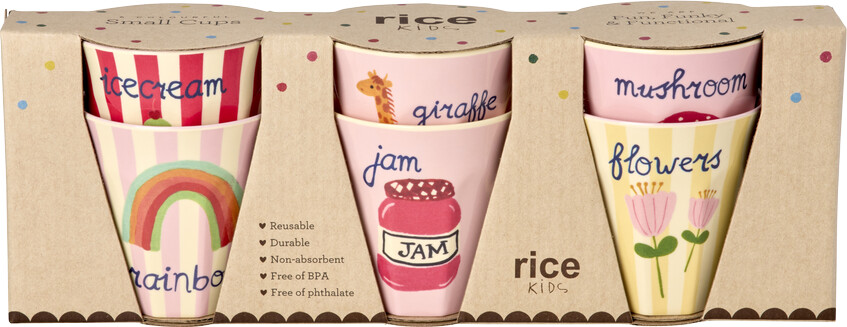 Rice - Melamine Kids Cup With Abc Print - Small - 160 Ml