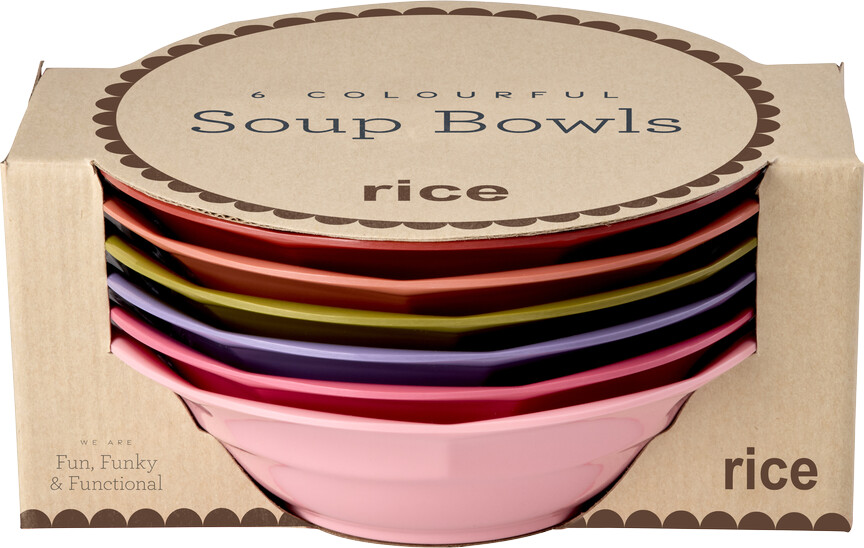 Rice - Melamine Soup Bowl - Solid Colors - 600 Ml