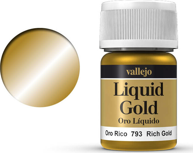 Vallejo - Liquid Gold Metallic - Rich Gold 35 Ml