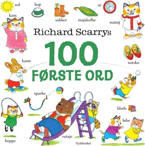 Richard Scarrys 100 Første Ord - Richard Scarry - Bog