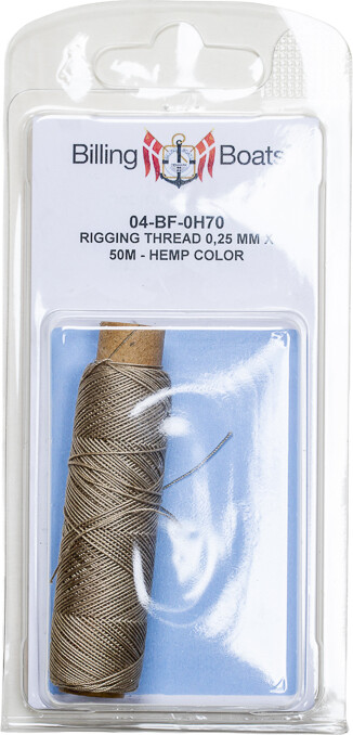 Rigging Thread 0,25 Mm X 50 M - Hemp Color - 04-bf-0h70 - Billing Boats