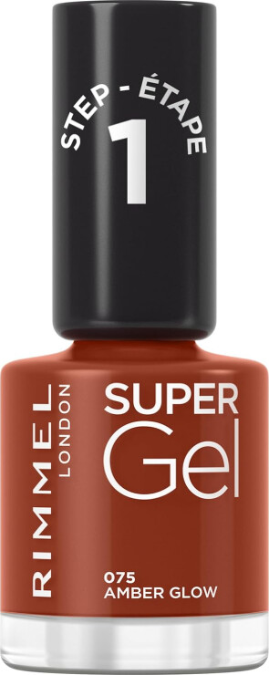 Rimmel London Super Gel 075 Nail Polish Amber Glow 12 ml