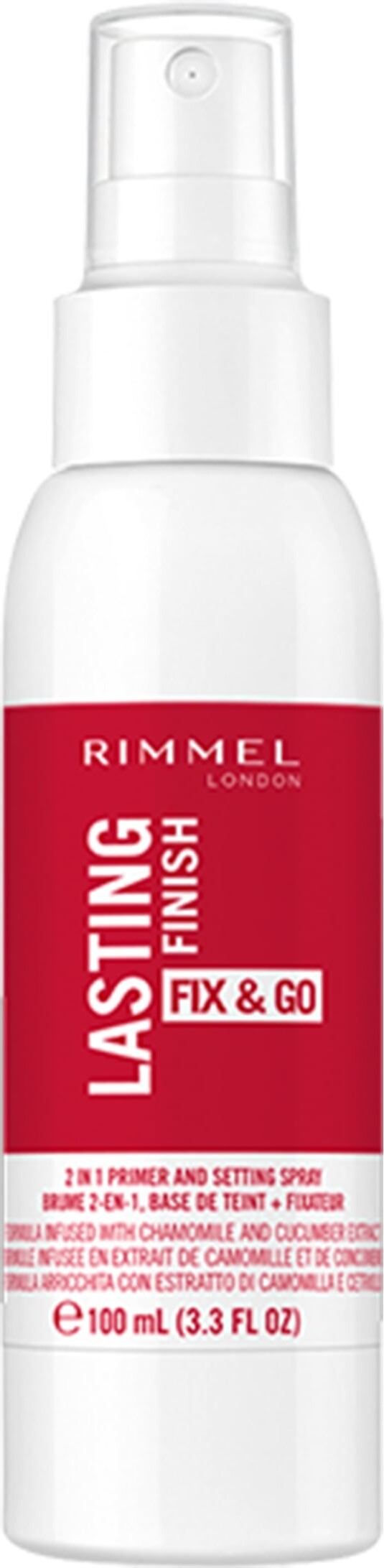 Rimmel Match Perfection Set&Fix Spray Last Finish Inst Fix & Go 2-1 Primer&Setting Spray, 100 ml.