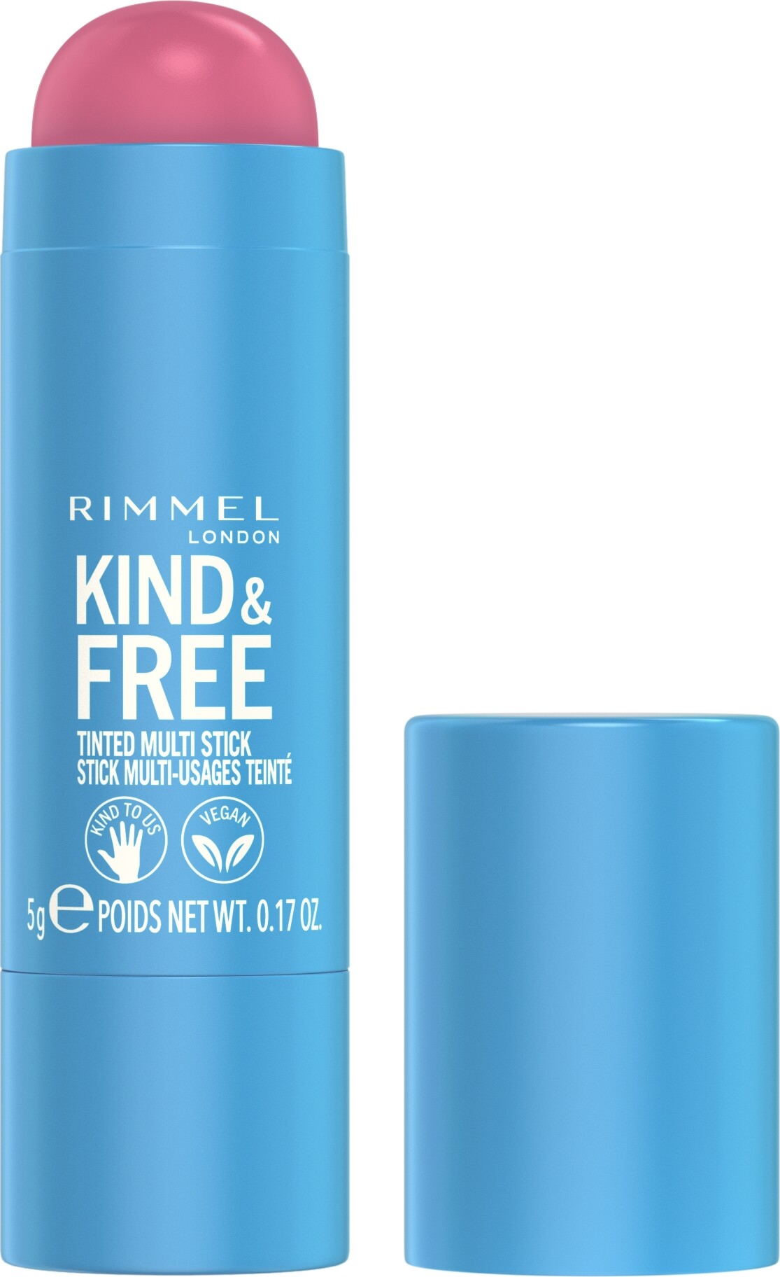 Blush stick Rimmel London Kind & Free - Nº 003 Pink Heat, 5 g