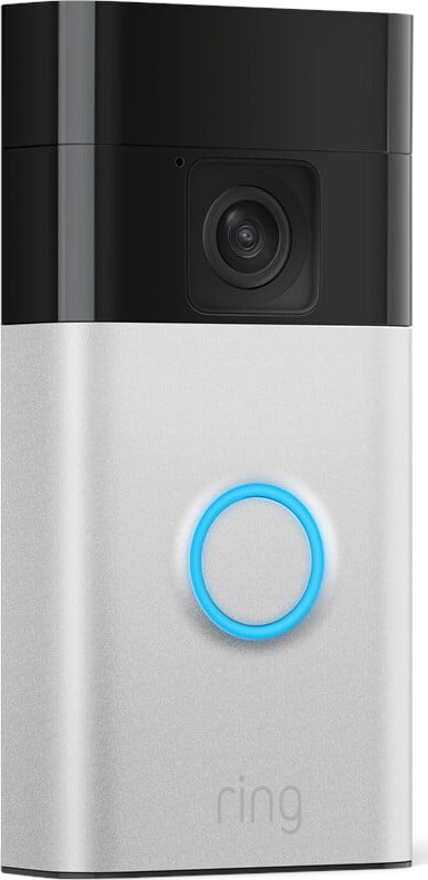 Ring - Battery Video Doorbell (satin Nickel) + Chime (2nd Gen)