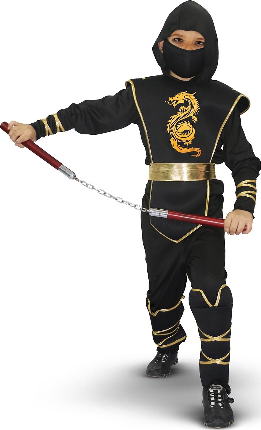 Rio Ninjadragt I 120 Cm - Guld