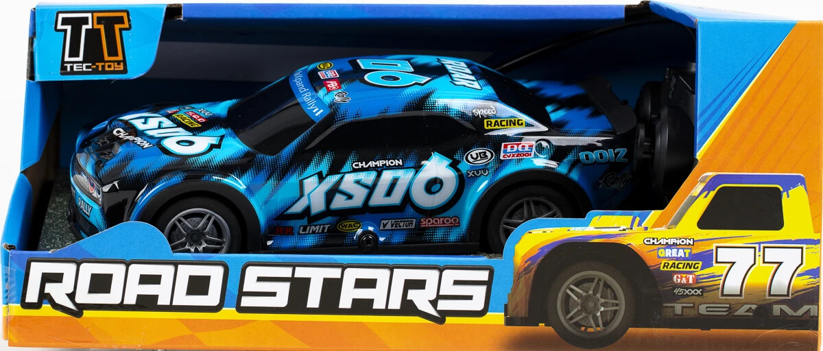 Fjernstyret Bil Med Lys - Roar Sxo6 Road Stars - 1:22 - Blå