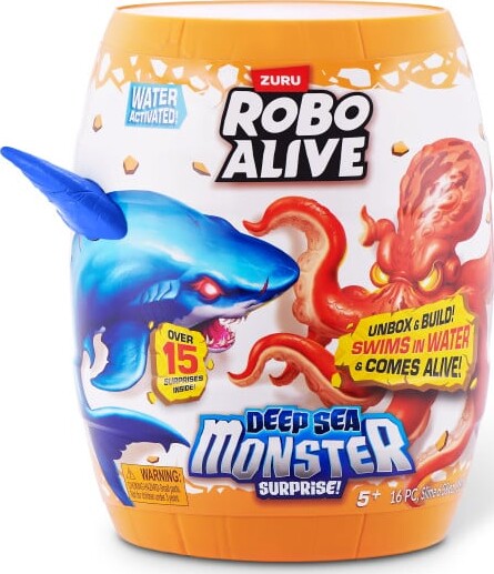 Robo Alive Legetøj - Deep Sea Monster Surprise - Assorteret