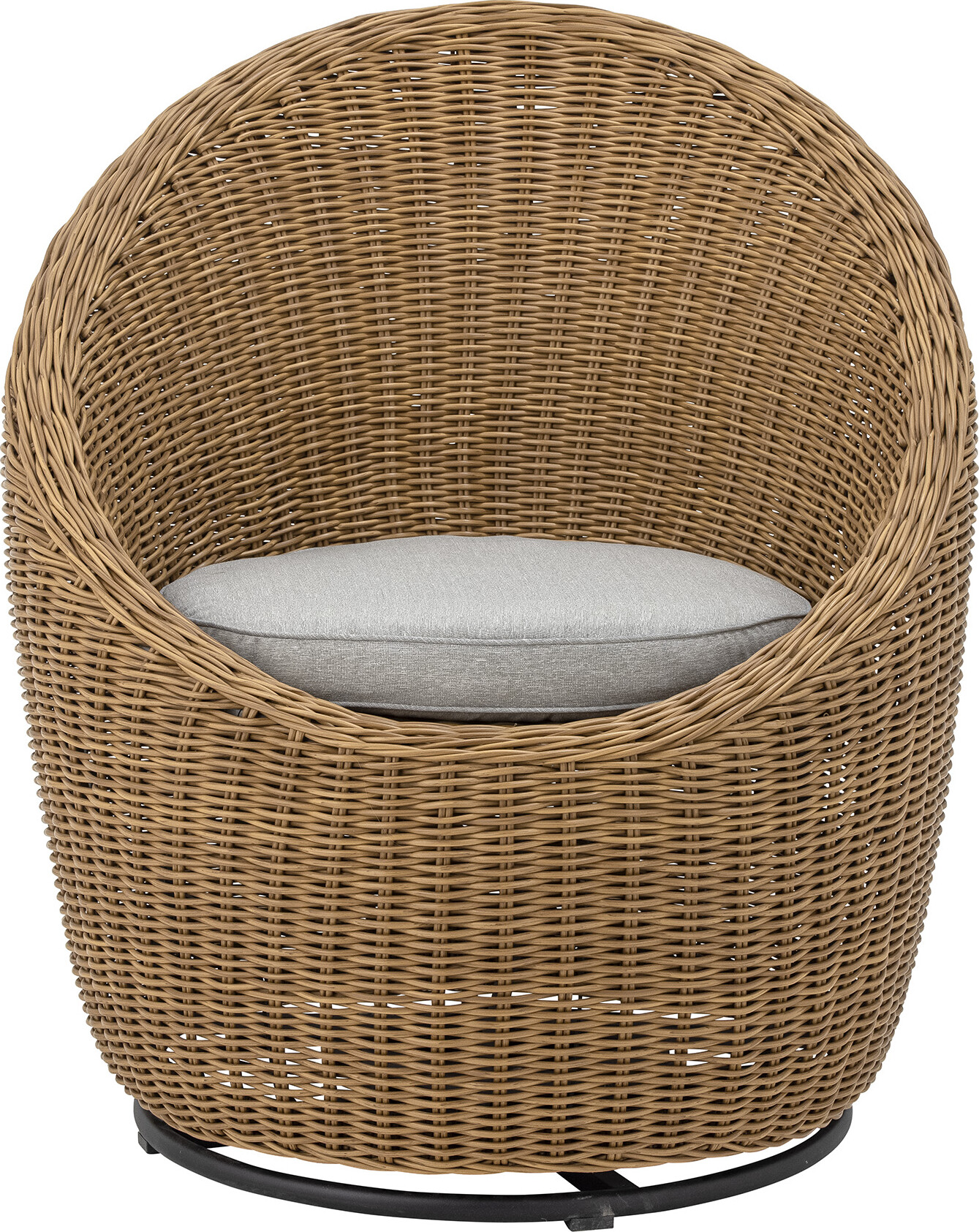 Bloomingville - Roccas Loungestol - Brun - Polyrattan