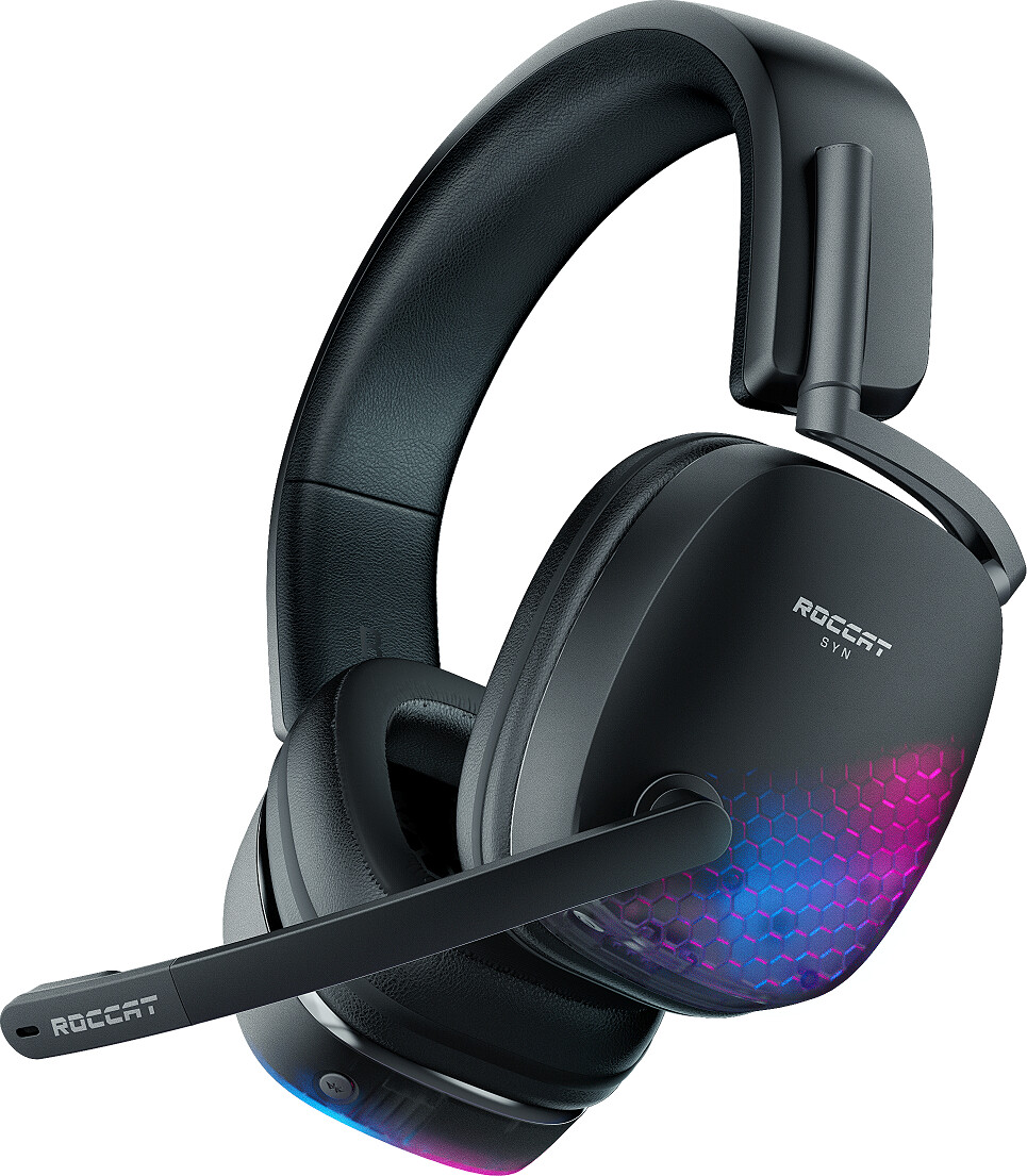 Roccat - Syn Max Air Gaming Headset Med Ladestation - Sort