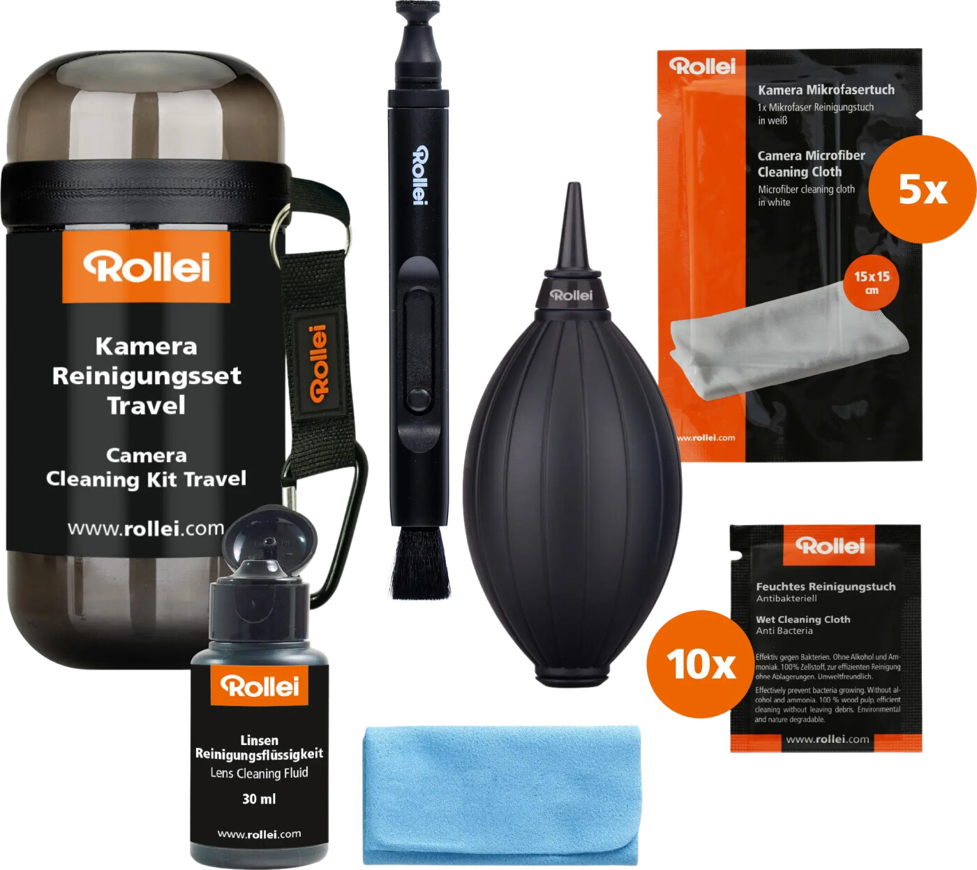 Rollei - 27016 - Rensegrej Til Værktøj Digitalt Kamera Udstyrsrensning Sæt 30 Ml