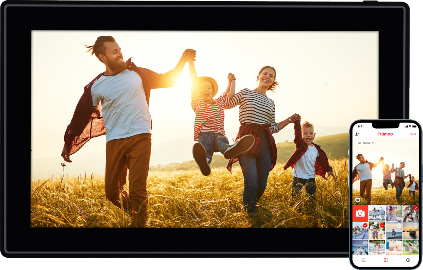 Rollei - Smarter Picture Frame - 15 Diagonal - Wifi - App Control - Model 150 - 15.6 Inches - Black