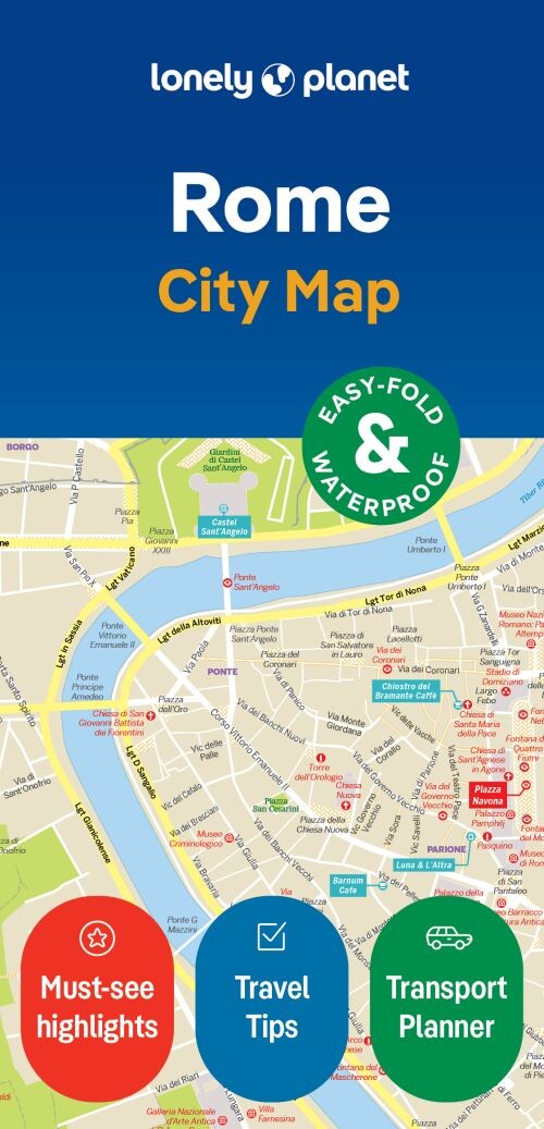 Rome City Map - Lonely Planet - English book