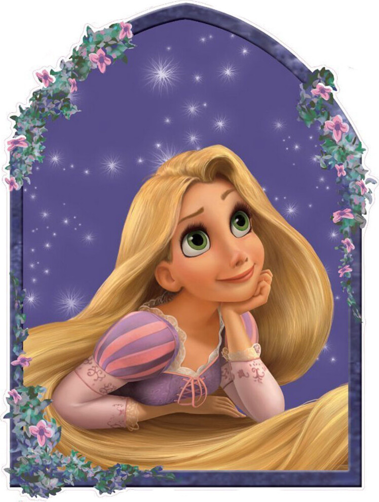 Roommates Decor - Prinsesse Rapunzel - Wallstickers - Stor