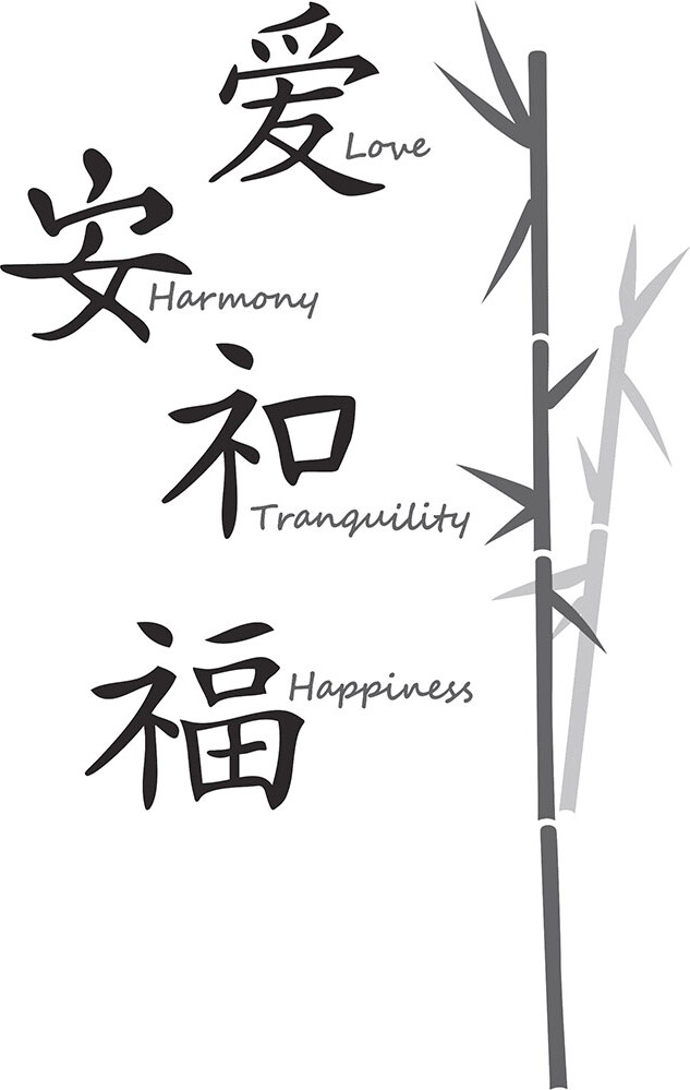 Roommates Decor - Wallstickers - Love - Harmony, Citat