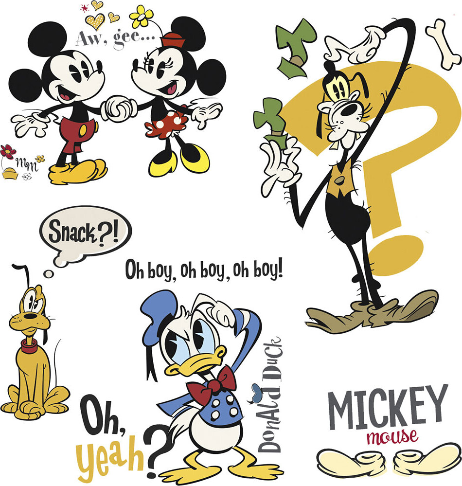 Roommates Decor - Mickey Mouse Tegneserie - Wallstickers