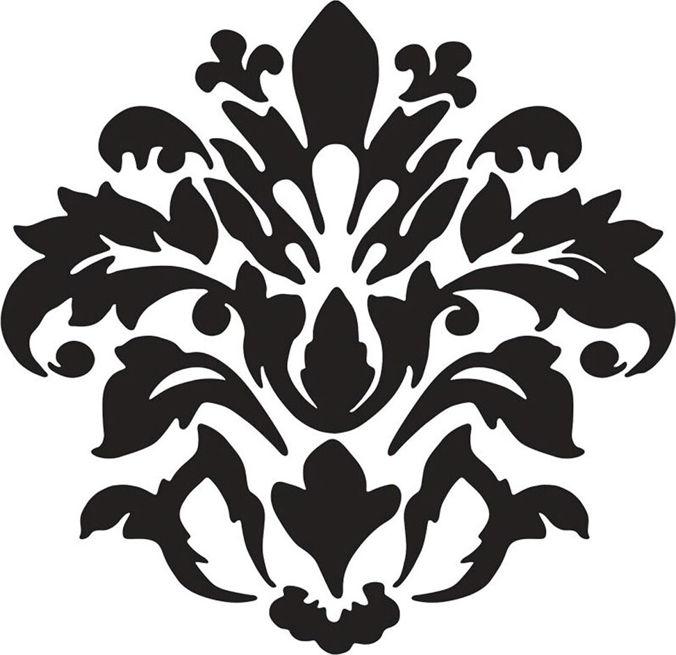 Roommates Decor - Wallstickers - Sort Damask