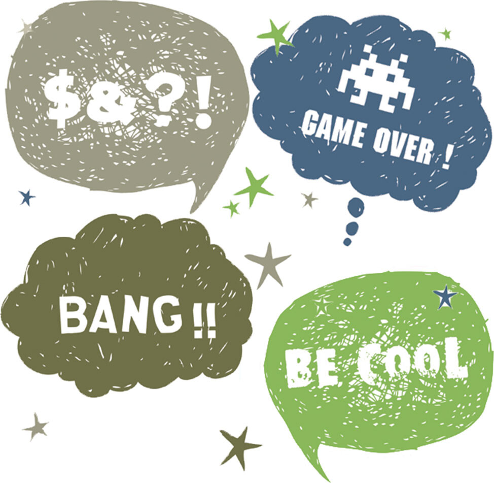 Roommates Decor - Tankebobler - Wallstickers