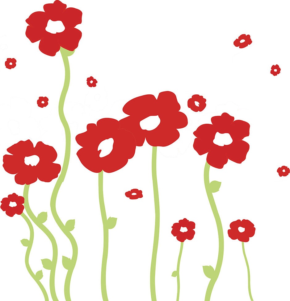 Roommates Decor - Wallstickers - Valmuer