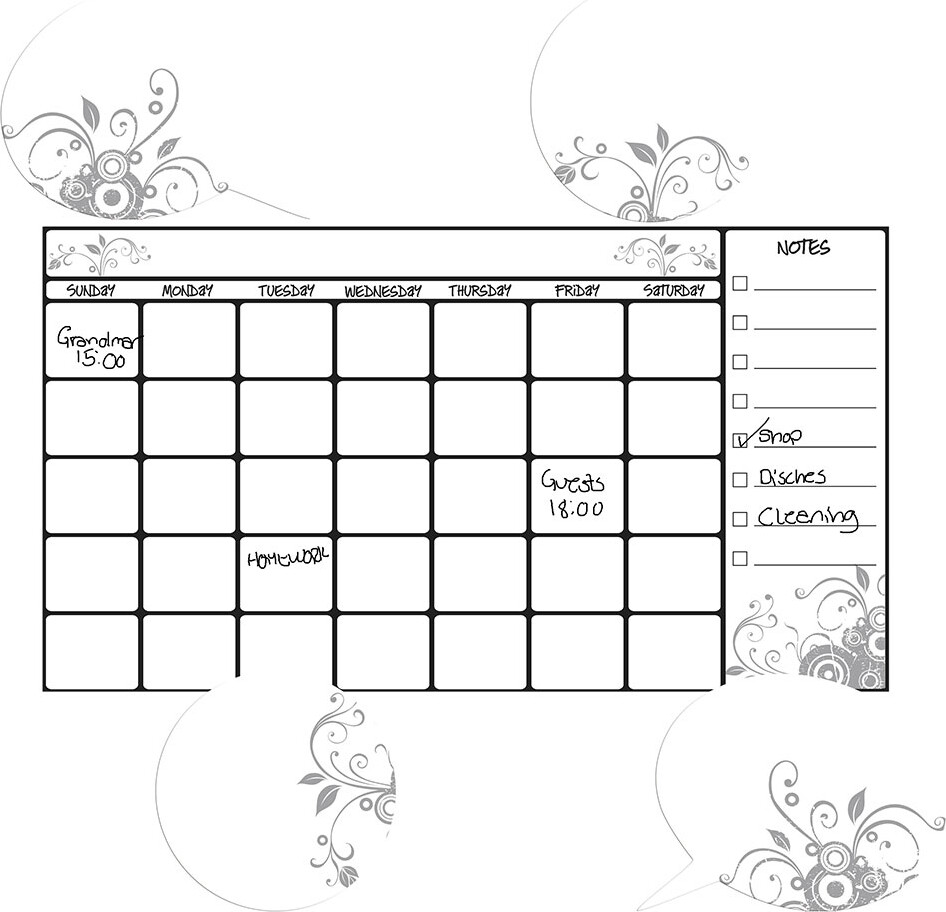 Roommates Decor - Wallstickers - Whiteboard Kalender