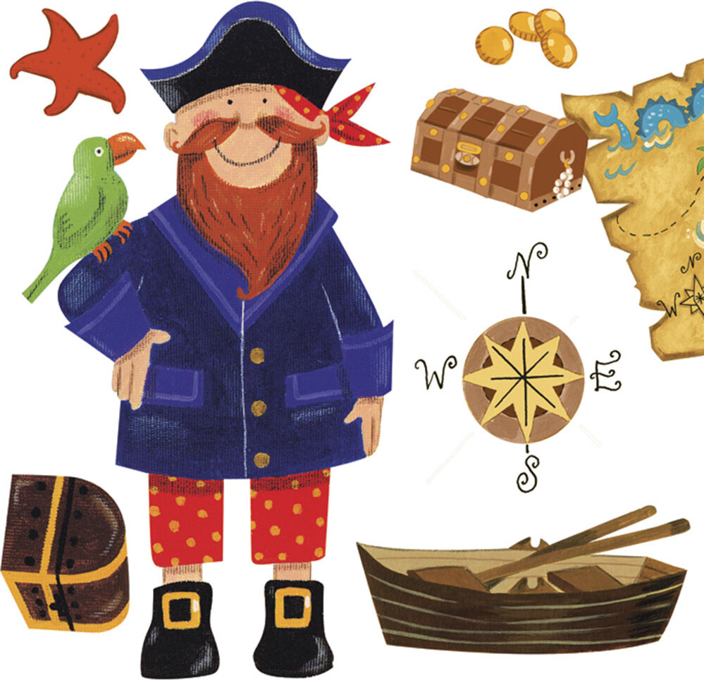 Roommates Decor - Skattejagt - Wallstickers