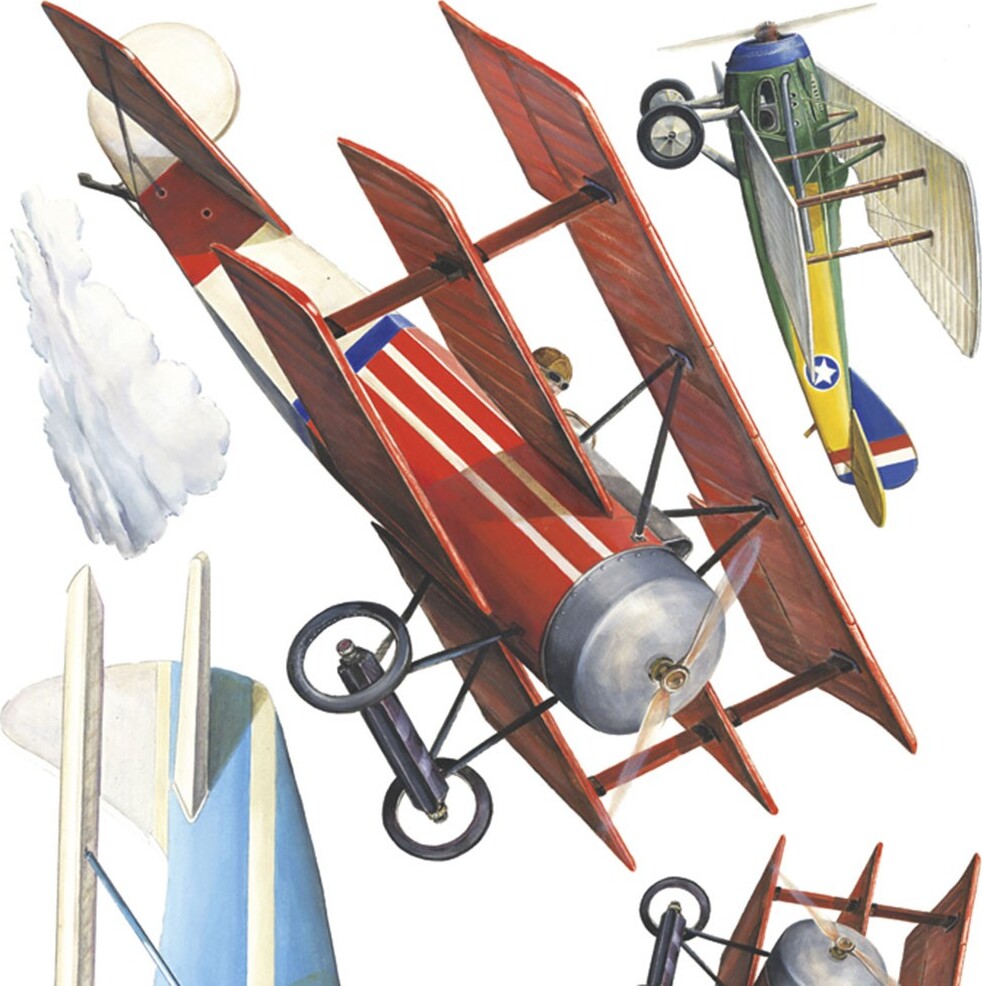Roommates Wallstickers – Vintage Planes (rmk1197scs)