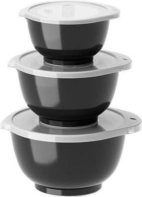 Rosti - Margrethe Miniskålesæt 0,25 + 0,5 + 0,75 liter Carbon sort