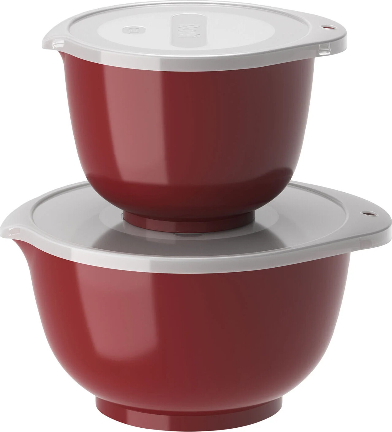 Rosti - Margrethe Skålesæt Med Låg - 4 Dele - Rød