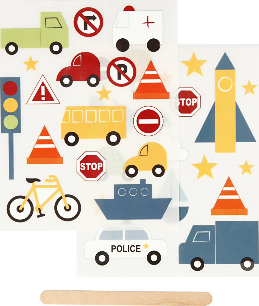 Rub On Stickers - Transport - 12,2x15,3 Cm