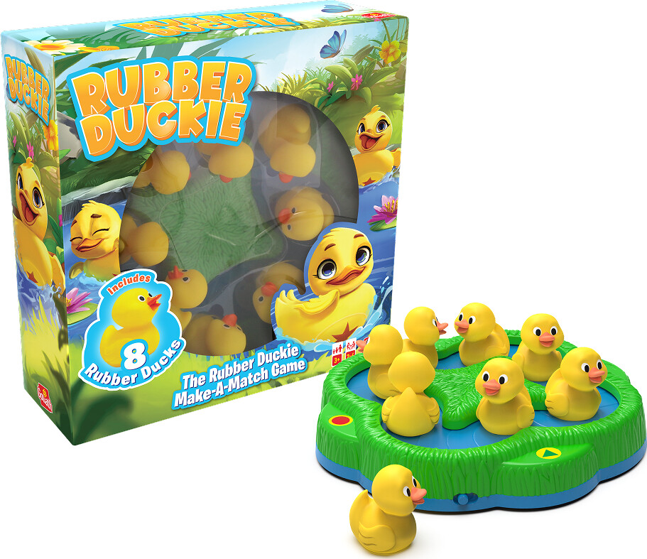 Rubber Duckie - Sjovt Vendespil Med Svømmende ænder