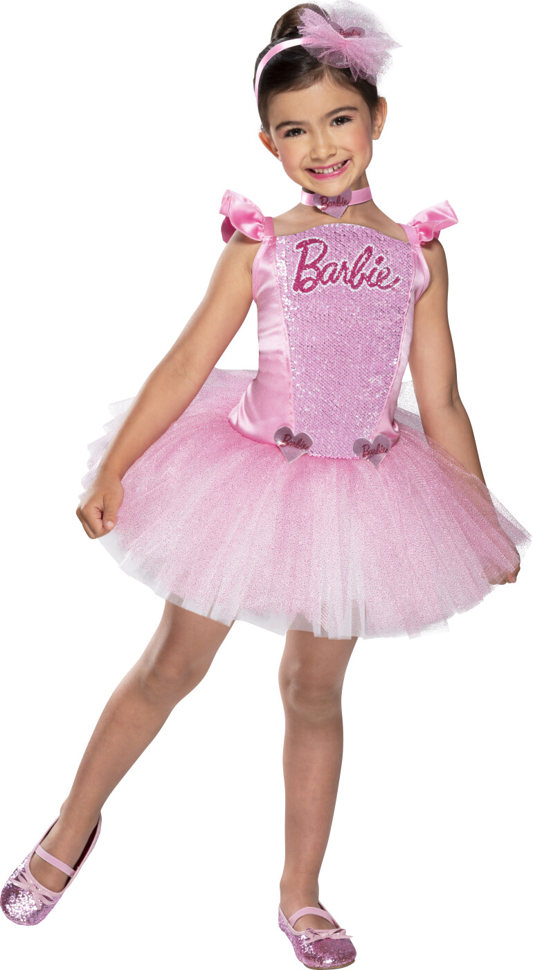 9: Barbie Kostume Til Børn - Ballerina - 3-4 år - Rubies