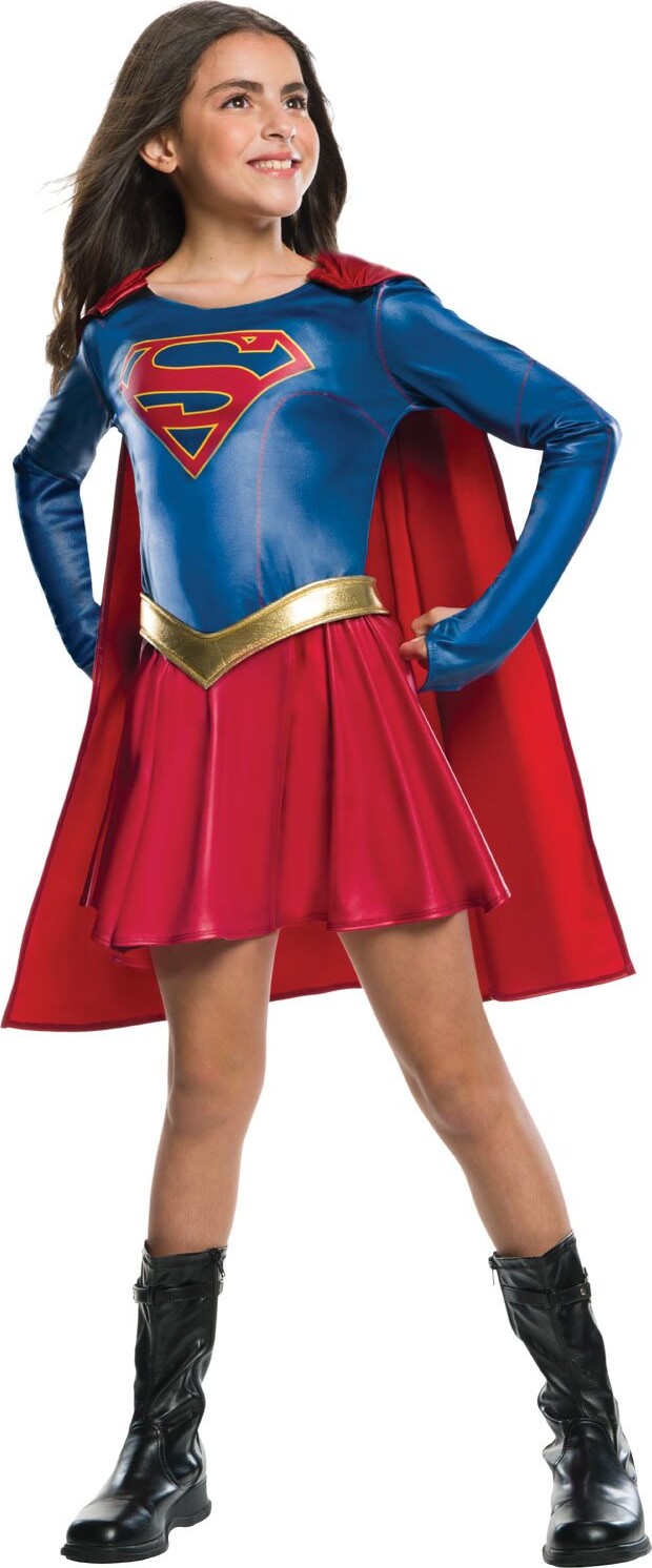 Billede af Supergirl Kostume Til Børn - Dc Comics - 104 Cm
