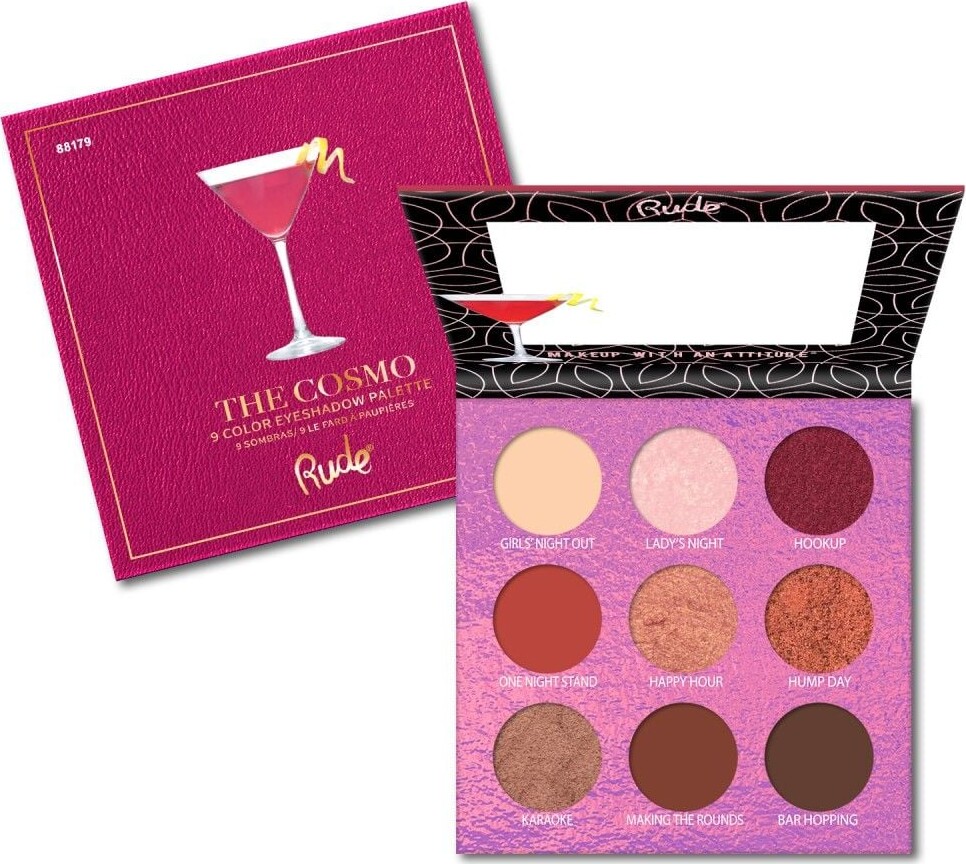 Billede af Rude Cosmetics - Cocktail Party Palette - The Cosmo - 9 Farver