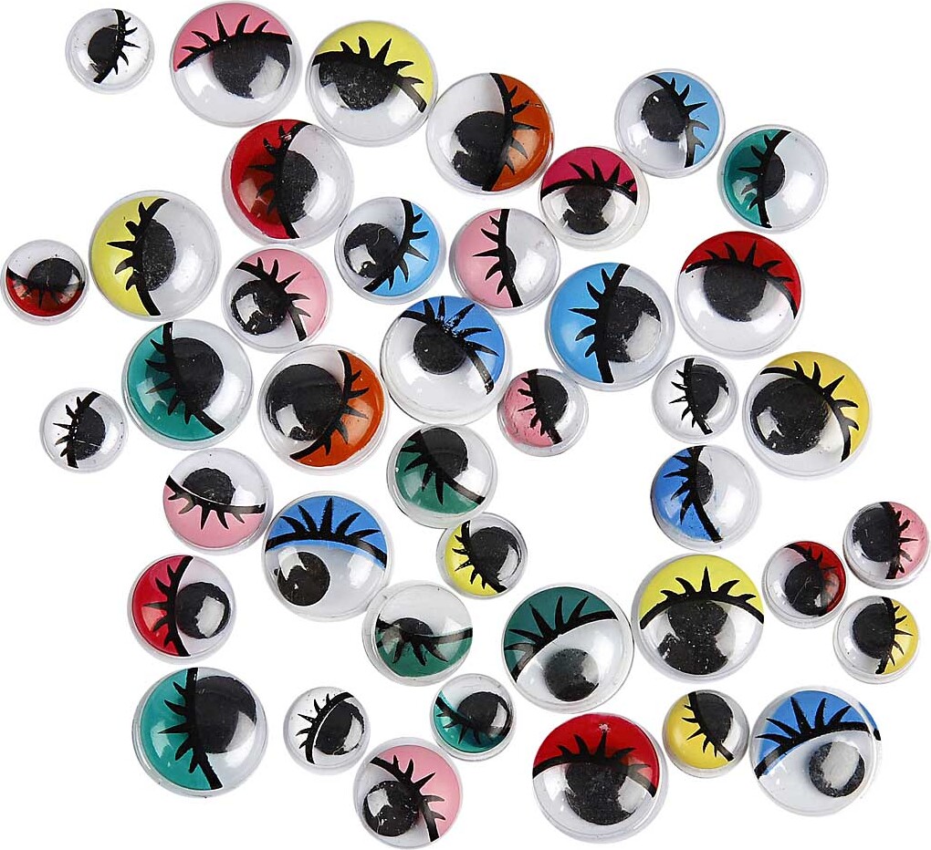 Rulleøjne - ø 8-12 Mm - 300 Assorterede billede